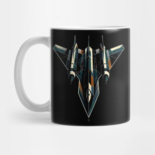 Vanguard of the Skies | Geometric Fighter Jet Tee Mug